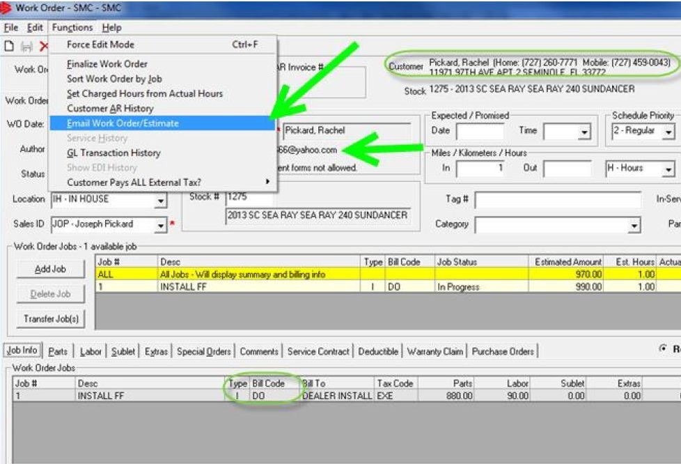 service work orders