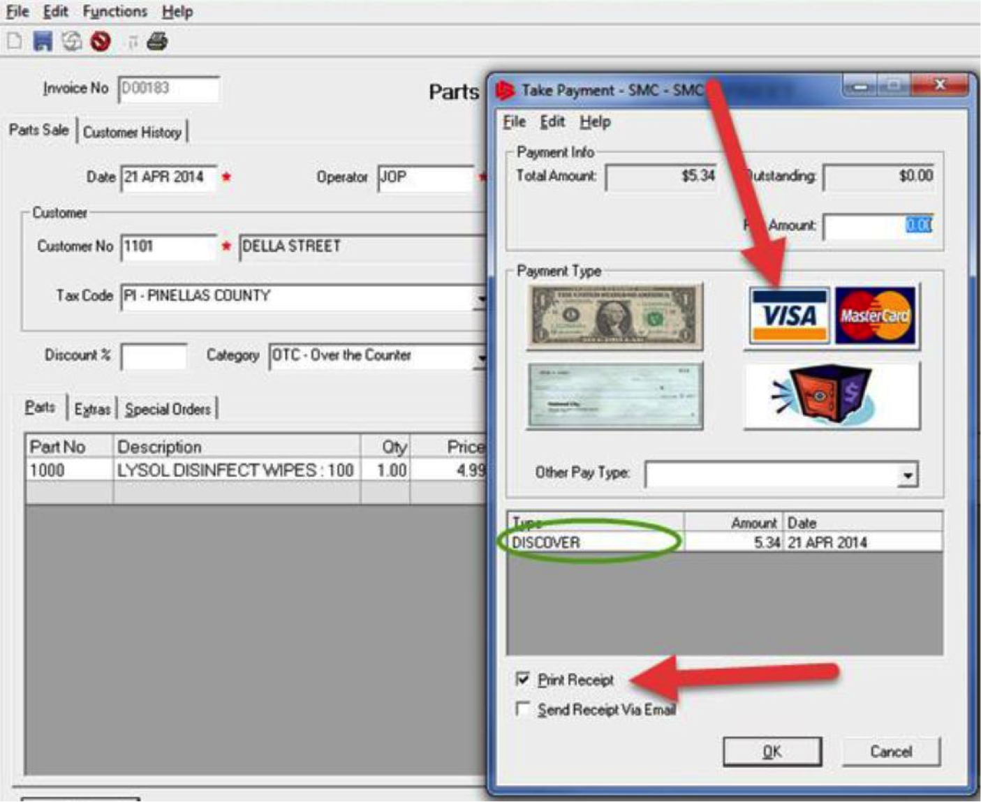 How to print multiple copies of payment receipts2