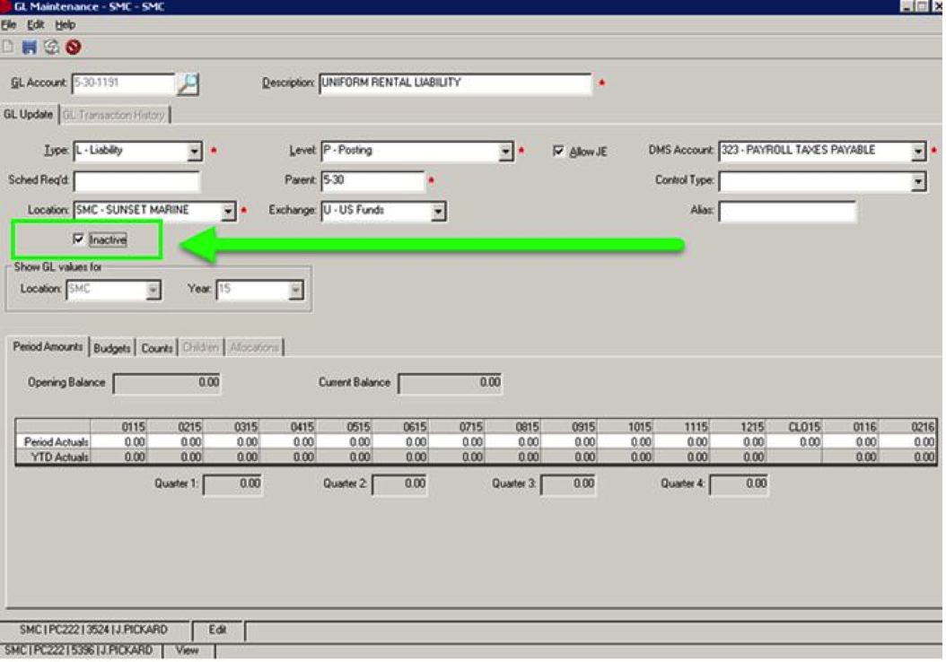 accounting make a general ledger account inactive ids astra how to make a ledger