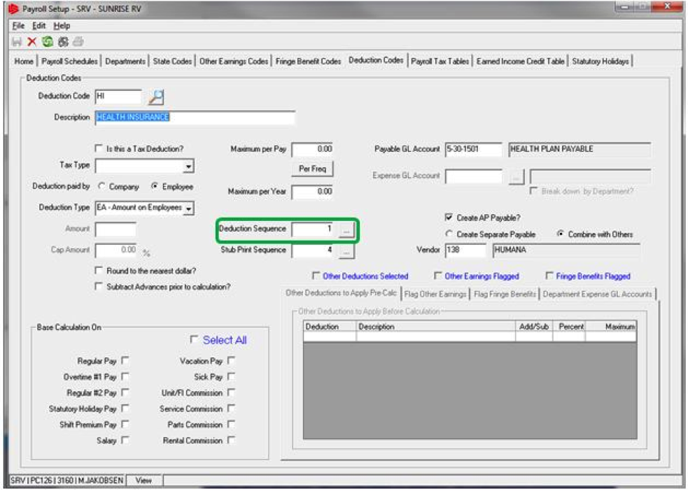 payroll deduction sequence changes ids astra how to calculate payroll deduction