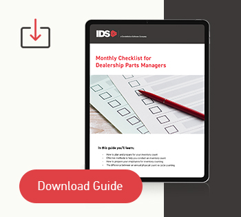 Guide: Dealership Parts Manager Checklist