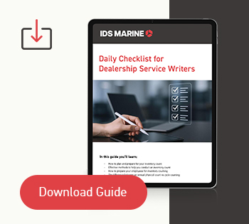 IDS Marine Daily Checklist for Dealership Service Writers Preview