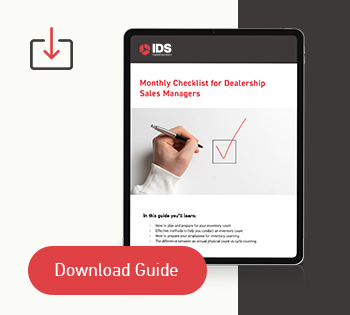 IDS Sales Manager Checklist
