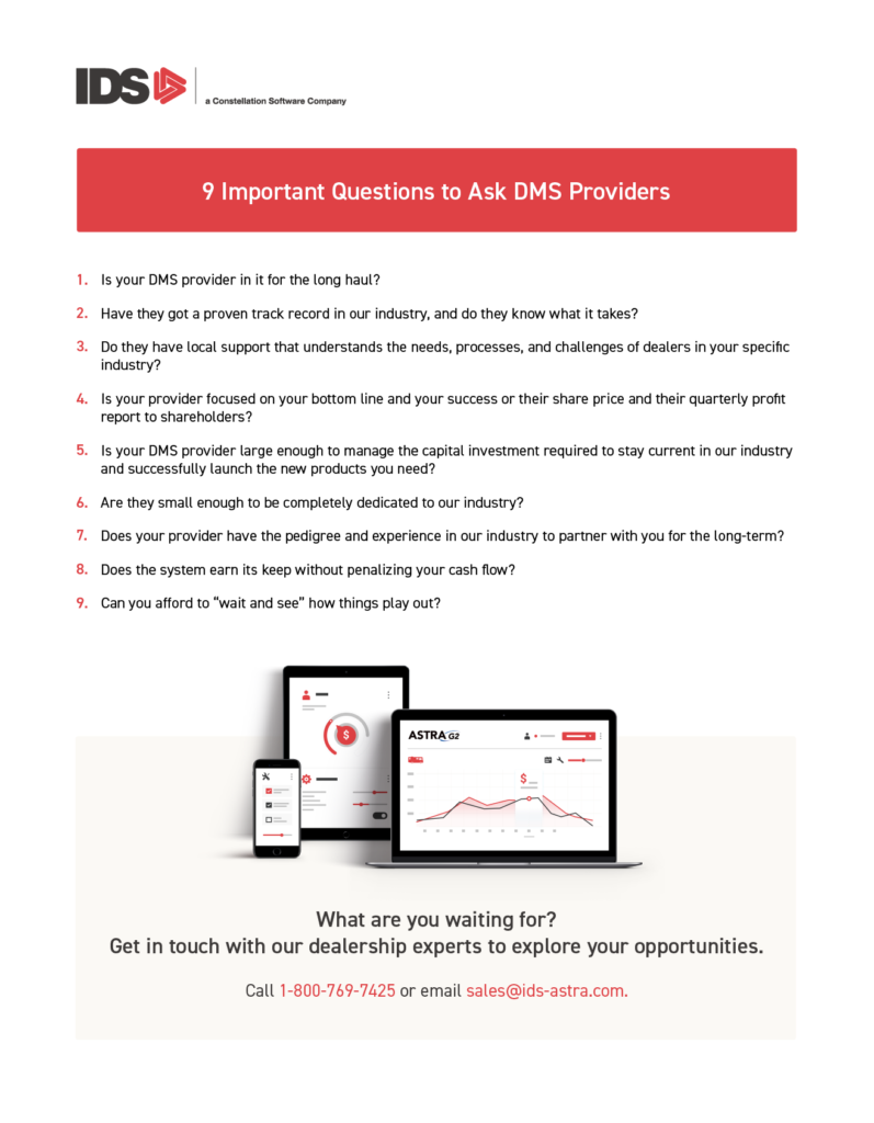IDS 9 Questions to Ask DMS Providers